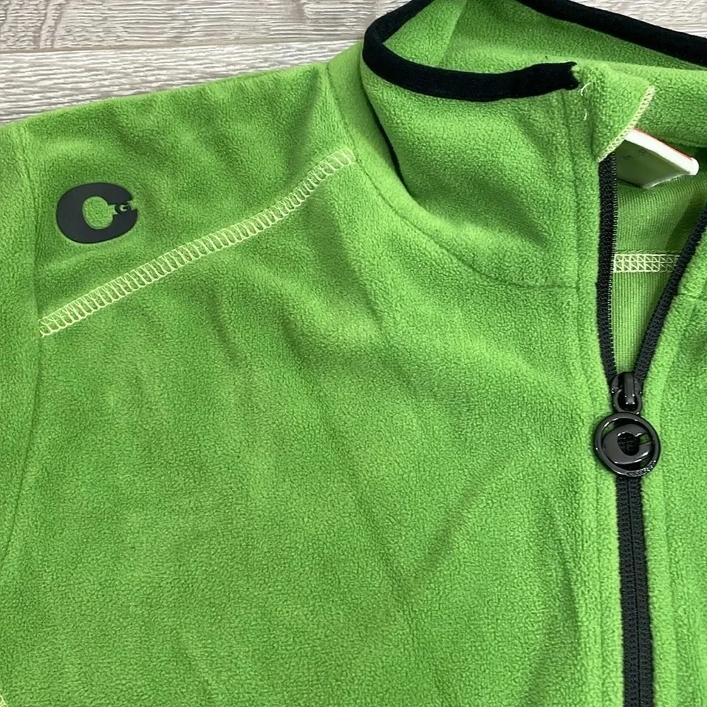 Creblet Full Zip Fleece Jacket Green Black Size 42